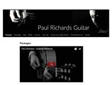 Tablet Screenshot of paulrichardsguitar.com